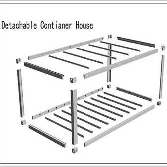 Casas de contêineres destacáveis de 3 m de largura