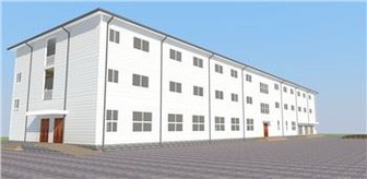 Shopping de estrutura de aço de grande vão