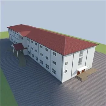 Hotel moderno da estrutura de aço de design