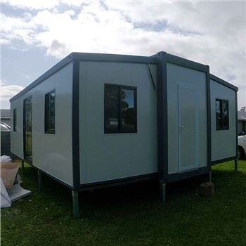 Casas de contêiner expansíveis com estrutura de aço