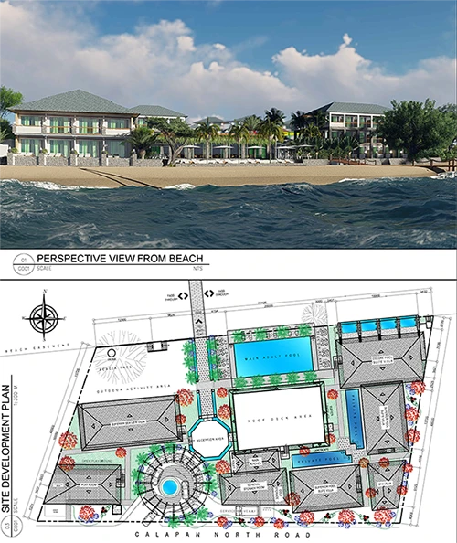 Projeto Hotel Town nas Filipinas usando sistema LGS Frame